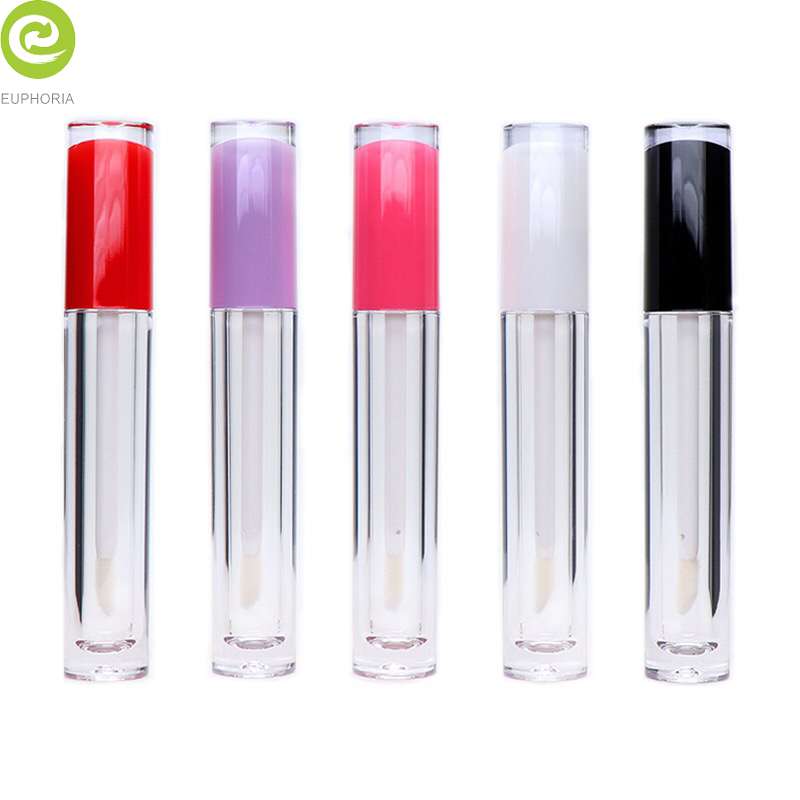 High Quality Wholesale 5ml Clear Crystal Cylinder Transparent Empty PETG Lip Gloss Tube