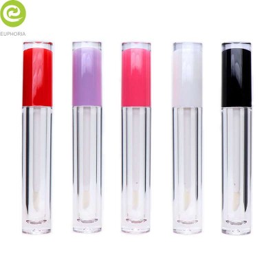 High Quality Wholesale 5ml Clear Crystal Cylinder Transparent Empty PETG Lip Gloss Tube